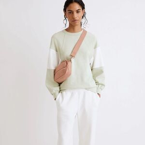 Madewell MWL Oversized Reglan Sweatshirt In Colorblock Size S